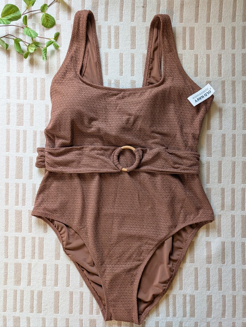 Old Navy | NWT | XXL | Textured Belted Swimsuit